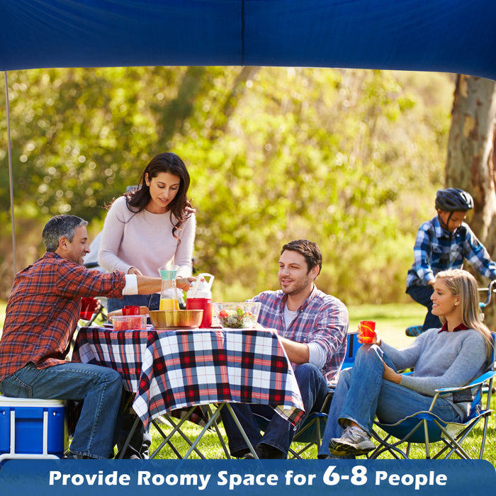 Beach Canopy Shields Model 300x300cm - Large Beach Tent, Sun Shelter, Fits 6-8 Persons - Ideal Summer Protection for Groups and Families