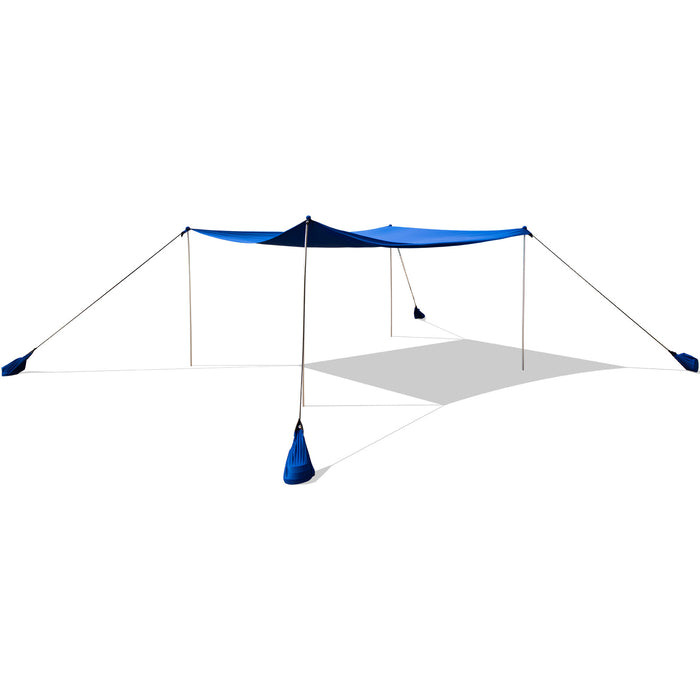 Beach Canopy Shields Model 300x300cm - Large Beach Tent, Sun Shelter, Fits 6-8 Persons - Ideal Summer Protection for Groups and Families