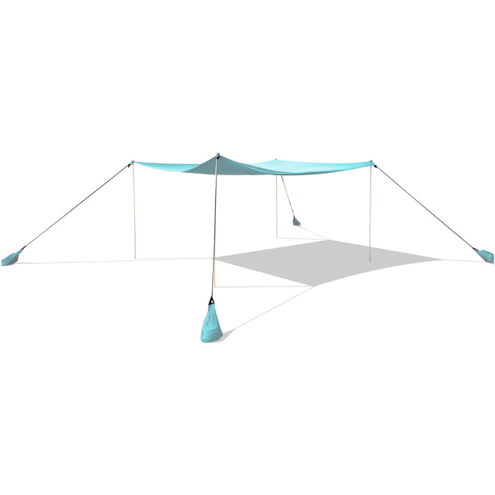 Beach Canopy Shields Model 300x300cm - Large Beach Tent, Sun Shelter, Fits 6-8 Persons - Ideal Summer Protection for Groups and Families