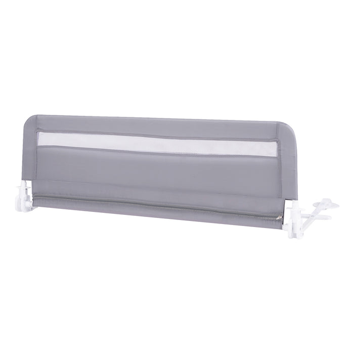 /120 CM Foldable Baby Bed Rail with Removable Washable Cover and Safety Strap-Grey-