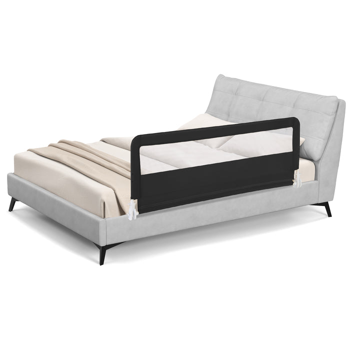 150CM Foldable Baby Bed Rail Guard with Washable Cover and Safety Strap-