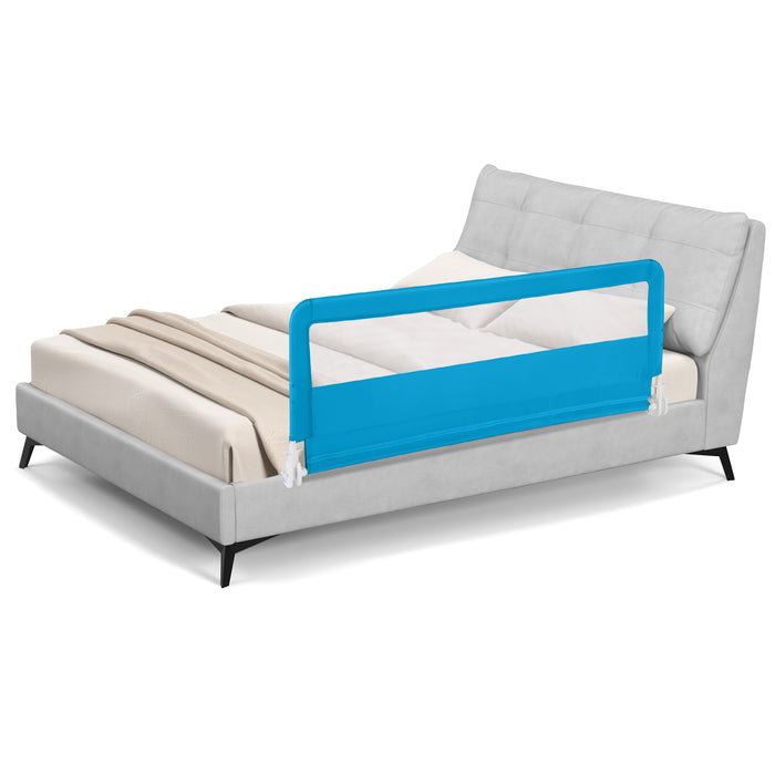 150CM Foldable Baby Bed Rail Guard with Washable Cover and Safety Strap-