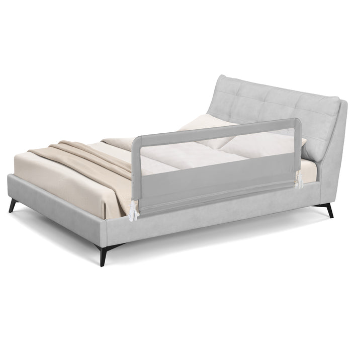 150CM Foldable Baby Bed Rail Guard with Washable Cover and Safety Strap-