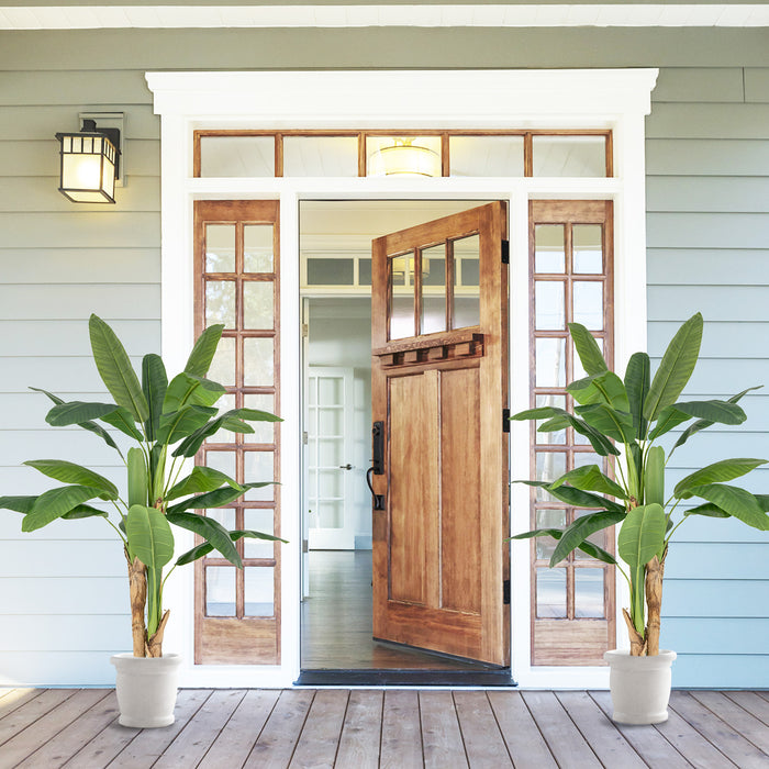 Bird of Paradise Artificial Plant Faux Banana Leaf Tree