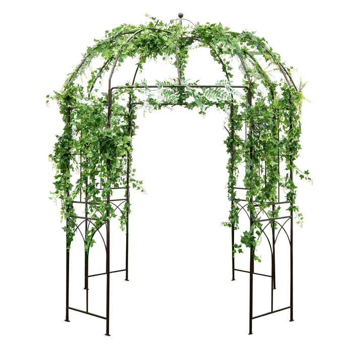 212CM Wide x 258CM High Birdcage Shape Garden Arbor for Climbing Plants-