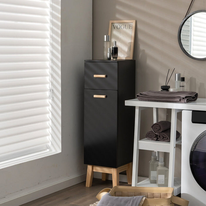 1-Door Freestanding Bathroom Cabinet with Drawer-