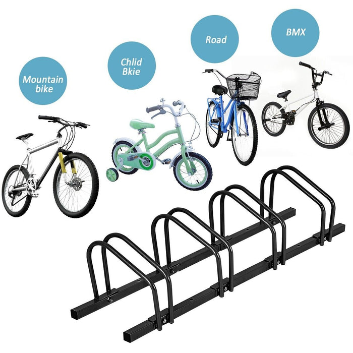 4-Bike Garage Bicycle Storage Rack-