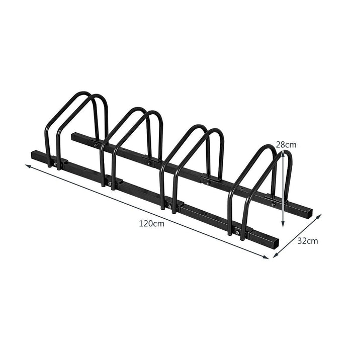 4-Bike Garage Bicycle Storage Rack-