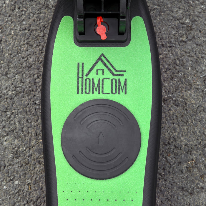 HOMCOM Folding Electric Scooter Adult E Scooter, 120W, with Rear Wheel Brake, 8km/h Maximum Speed, for Ages 6+ Years Old, Green | Aosom UK