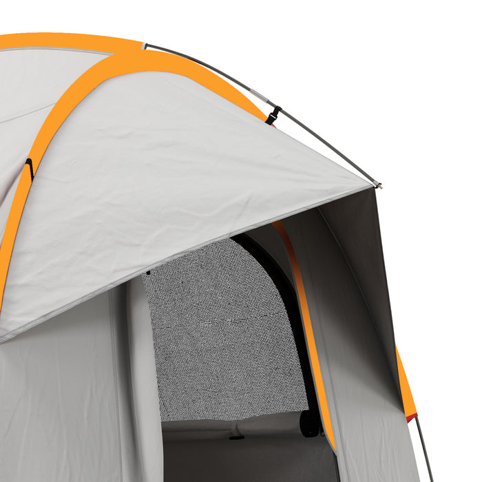 Outsunny SUV Car Tent for Camping, Waterproof PU2000mm, 5 Man Tailgate Tent, 2.4 x 2.1 m, Grey and Orange