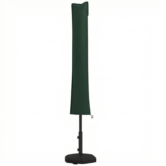 Outsunny Parasol Cover, Cantilever Umbrella Cover for 2-3.5 m Parasols, Banana Umbrella Protector with Zipper, Green