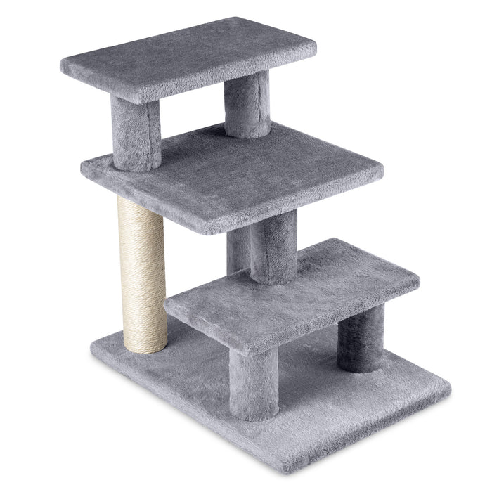 Cat Stairs 2-in-1 Cat Tree Tower Pet Steps with Sisal Scratching Post-
