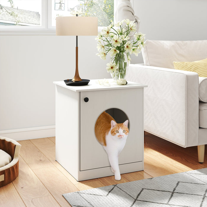 Cat Litter Box Enclosure for Living Room Bedroom-