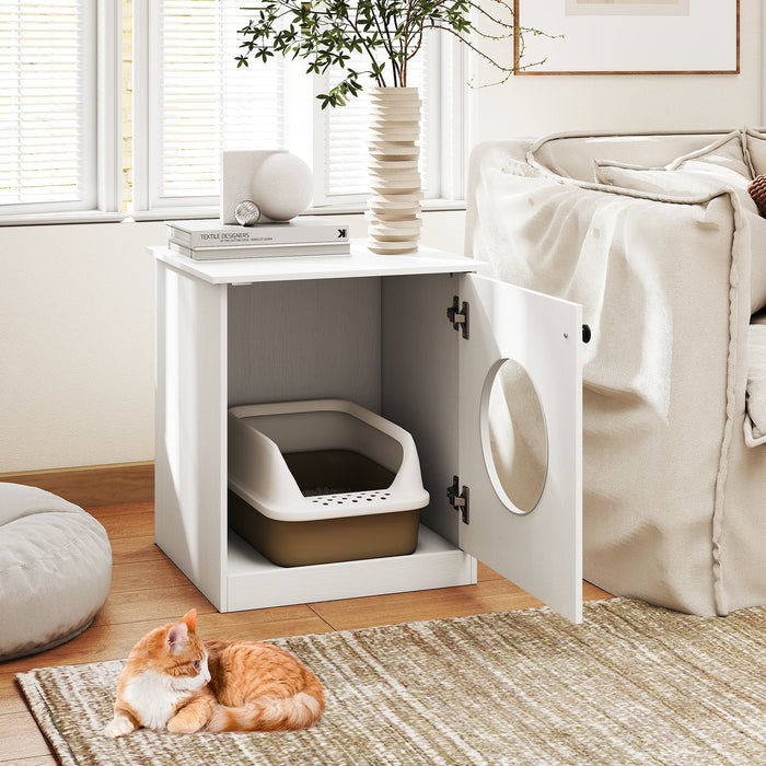 Cat Litter Box Enclosure for Living Room Bedroom-