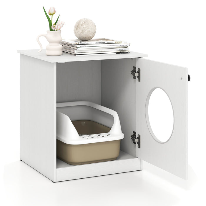 Cat Litter Box Enclosure for Living Room Bedroom-