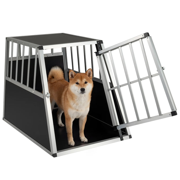 Chew Proof Dog Cage for Small Medium Dogs with Trapezoidal Design for Camping