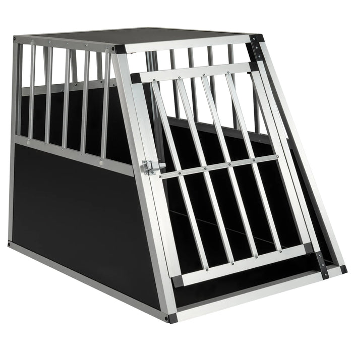 Chew Proof Dog Cage for Small Medium Dogs with Trapezoidal Design for Camping