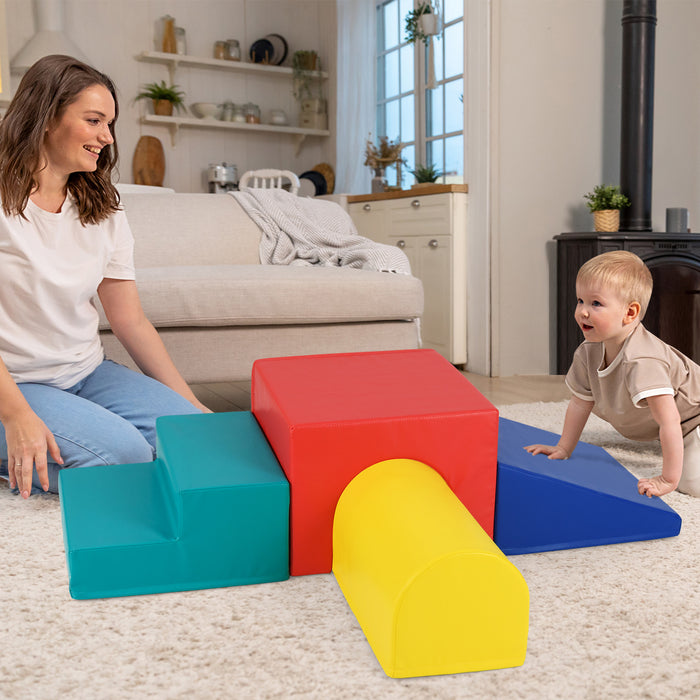 Climb and Crawl Foam Block Play Set for Infant Baby and Toddlers-