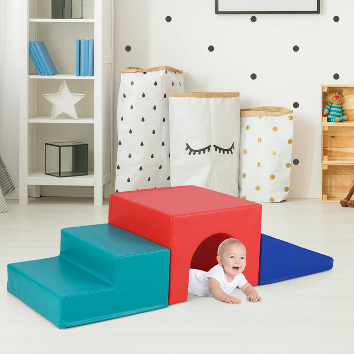 Climb and Crawl Foam Block Play Set for Infant Baby and Toddlers-