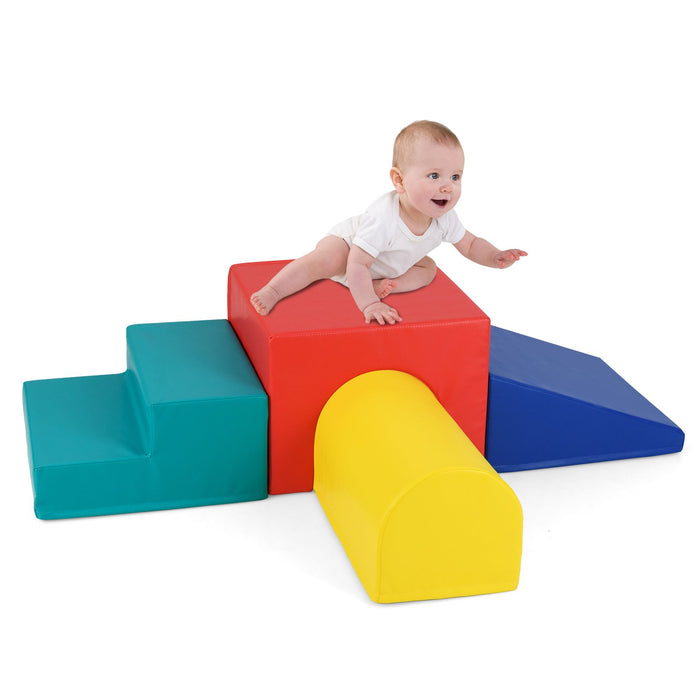 Climb and Crawl Foam Block Play Set for Infant Baby and Toddlers-