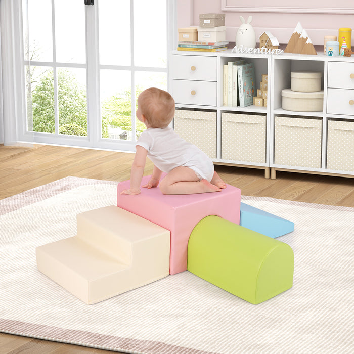 Climb and Crawl Foam Block Play Set for Infant Baby and Toddlers-