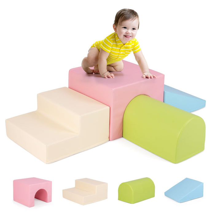 Climb and Crawl Foam Block Play Set for Infant Baby and Toddlers-