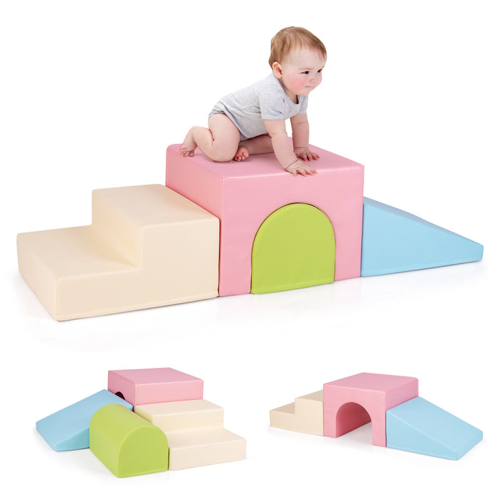 Climb and Crawl Foam Block Play Set for Infant Baby and Toddlers-