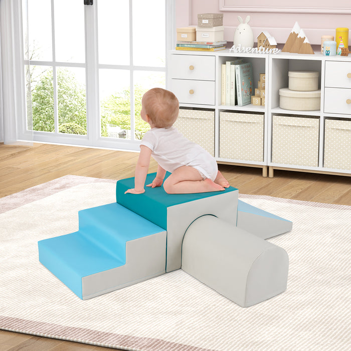 Climb and Crawl Foam Block Play Set for Infant Baby and Toddlers-