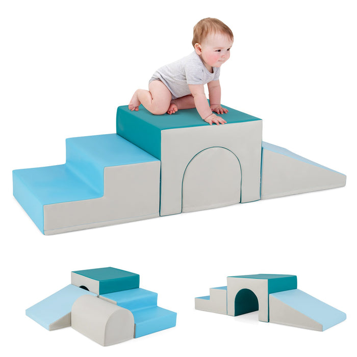 Climb and Crawl Foam Block Play Set for Infant Baby and Toddlers-