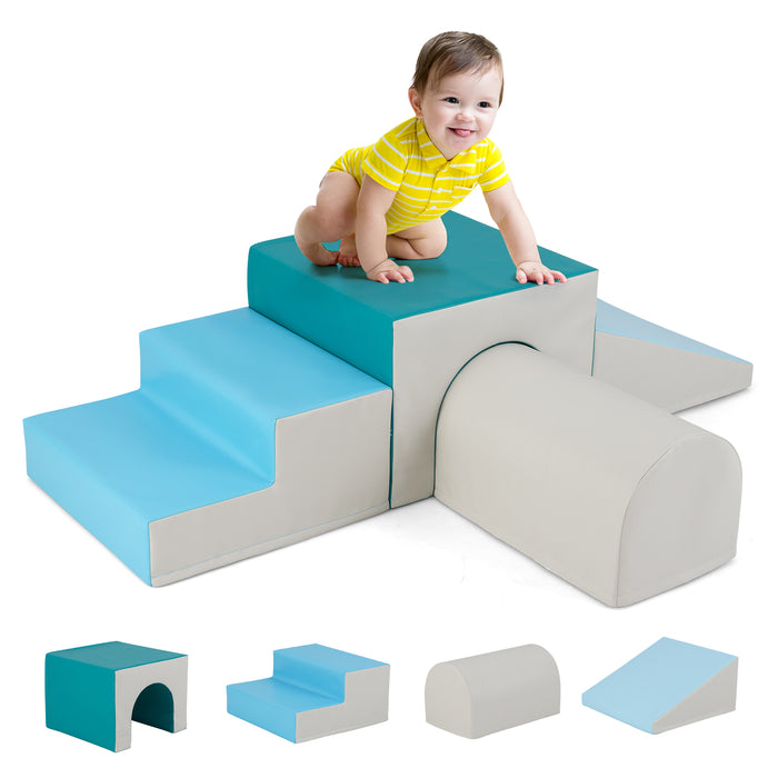 Climb and Crawl Foam Block Play Set for Infant Baby and Toddlers-