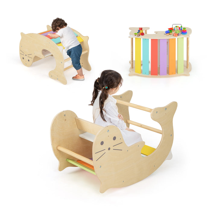 3-in-1 Playset - Climbing Toy Set for Kids - Perfect for Active Toddlers Aged 3-14 Years Old