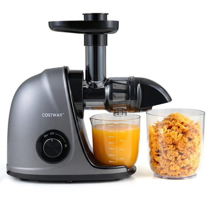 Cold Press Juicer Machine with Anti-Jam Reverse and 150W Quiet Motor-