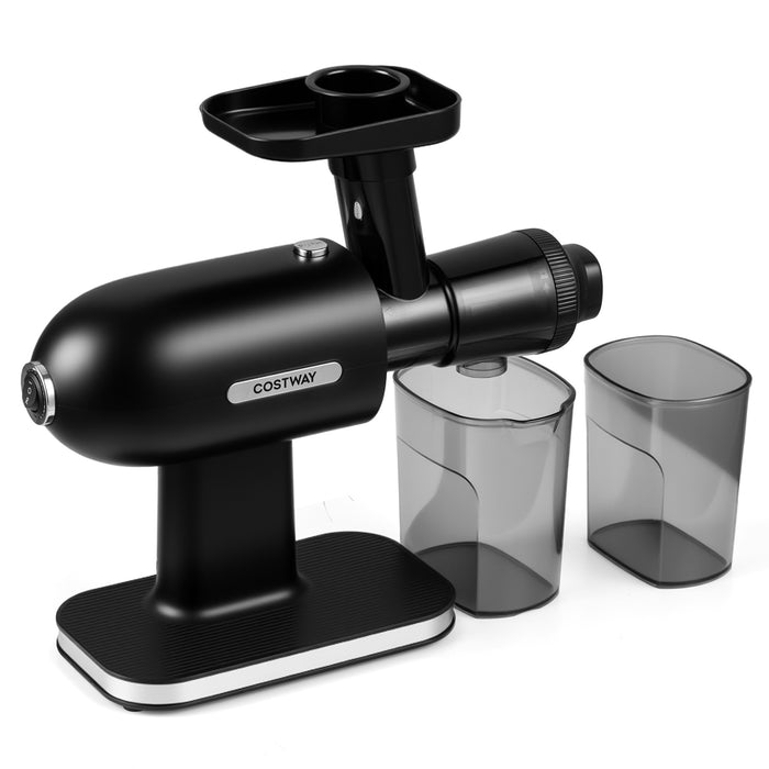 Cold Press Slow Juicer with High Juice Yield and Pusher for Fruits Vegetables-