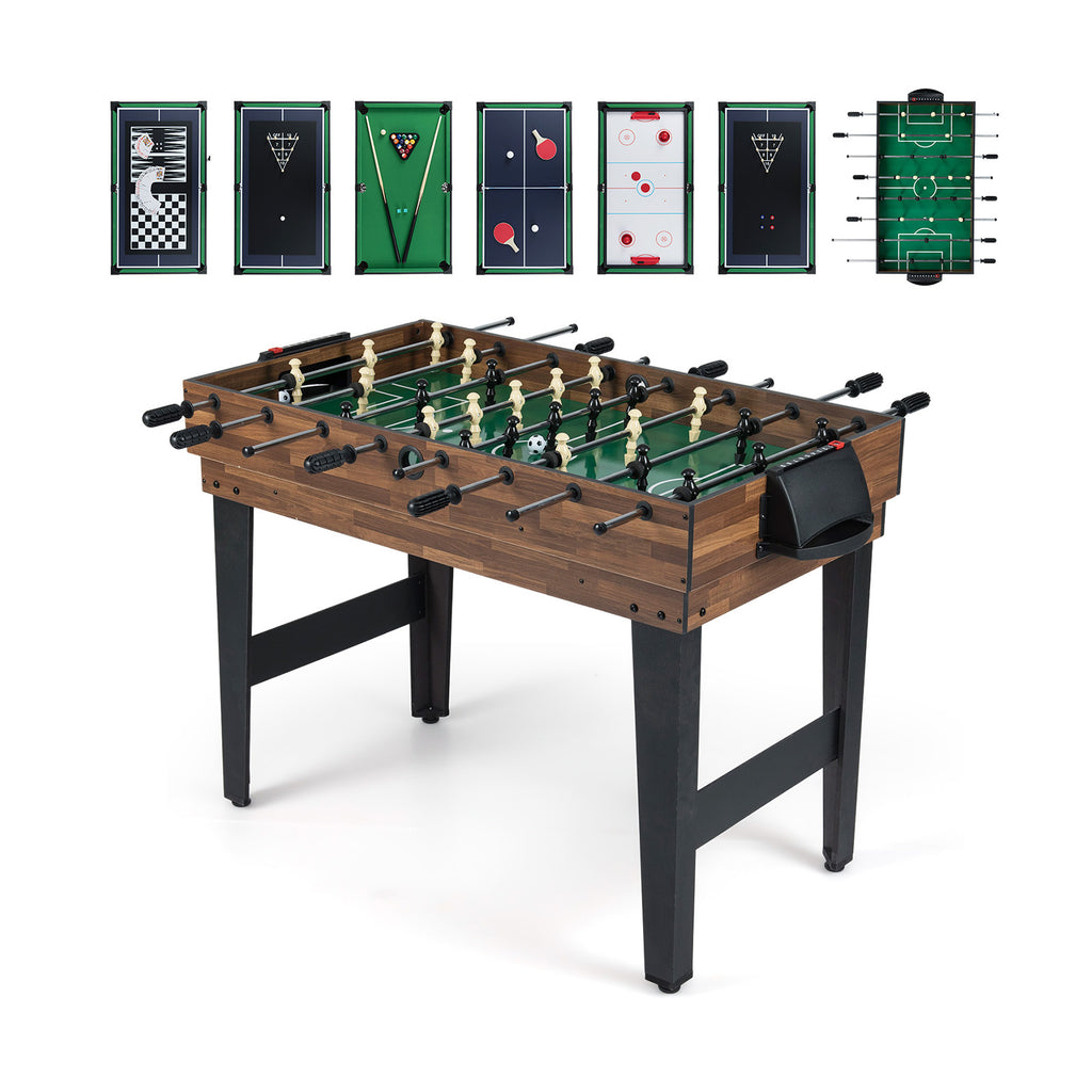 10-in-1 Combo Game Table Set Multi-Game Table with Foosball-