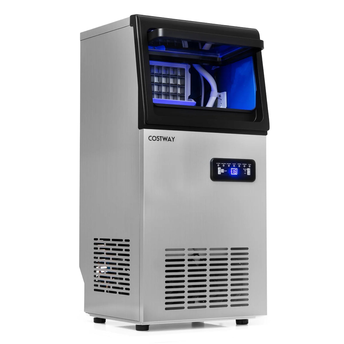 Commercial Ice Maker 50kg/24H with 11kg Storage and Filter Self-