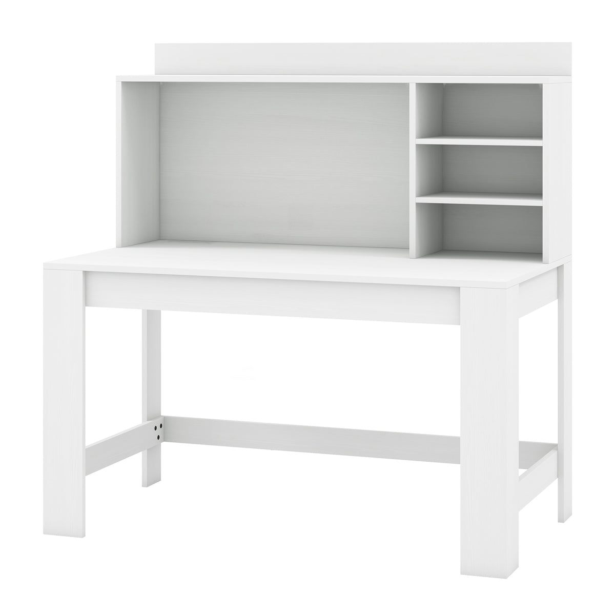Computer Desk with 3 Storage Shelves and Cable Hole for Study-