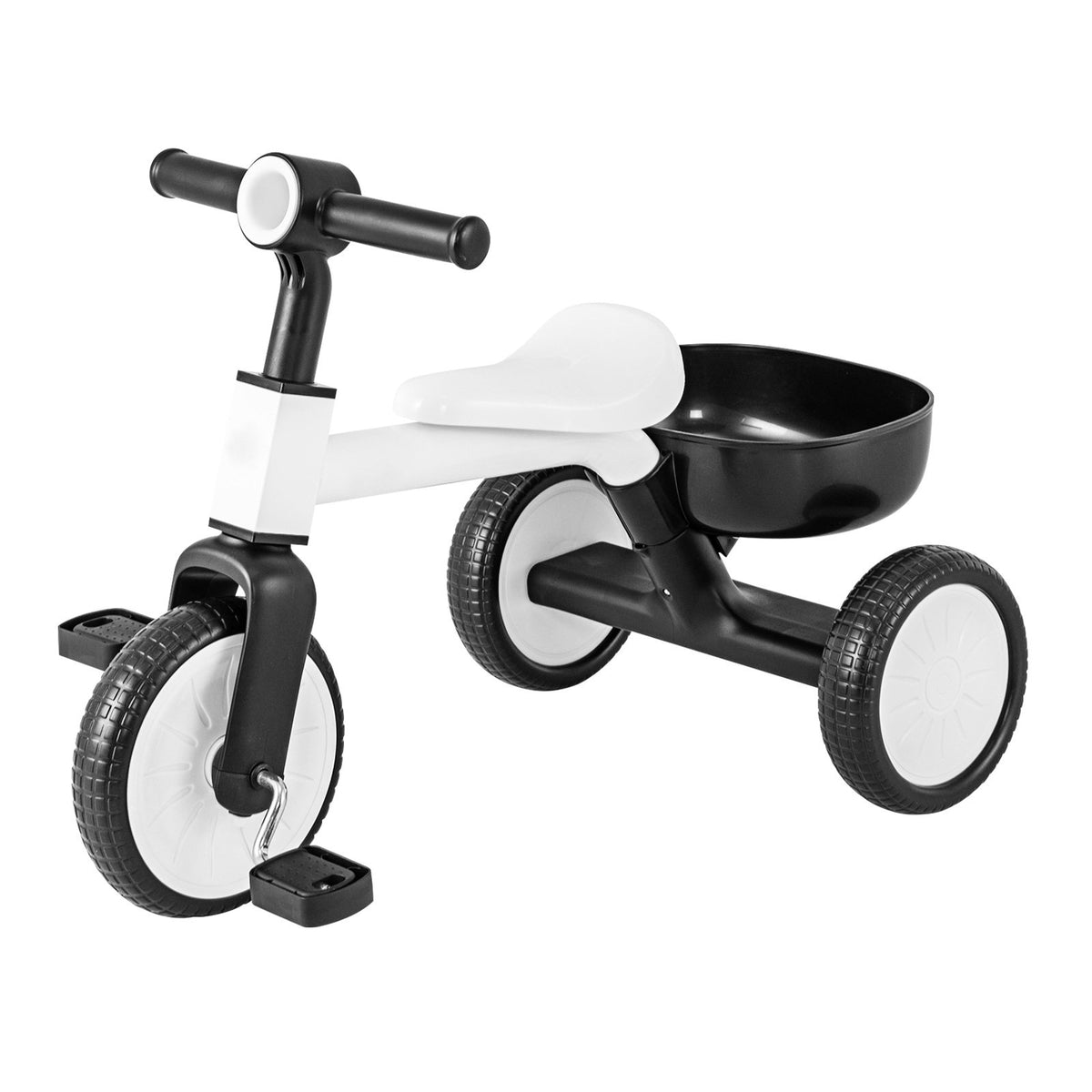Convertible Kids Tricycle Toddler Trike with 86° Limited Steering Angle-