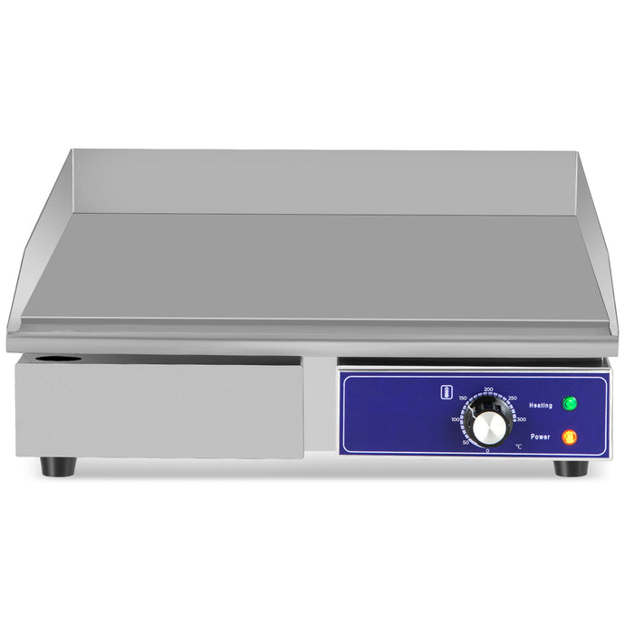 Countertop Electric Griddle 2800W 240V Commercial Stainless Steel Grill with 50℃-300℃ Adjustable Temp Control-