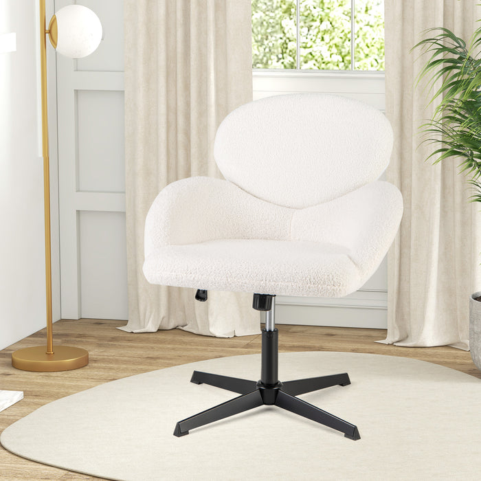 Criss Cross Chair Swivel with Adjustable Height and Rocking Function-