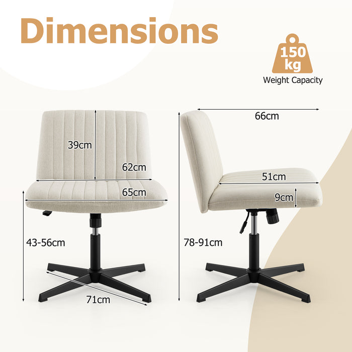 Criss Cross Legged Chair No Wheels 120° Rocking Adjustable Height-