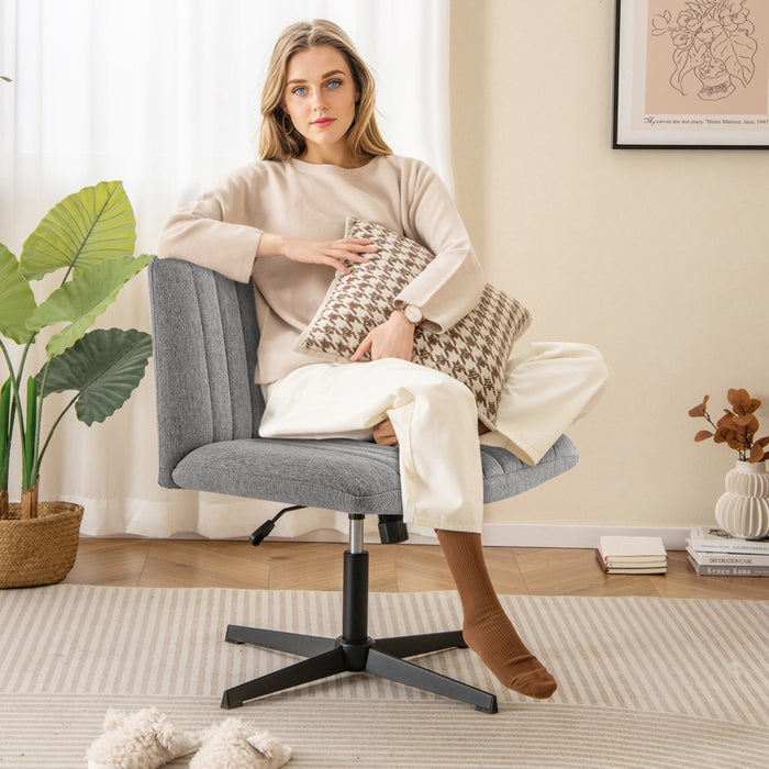 Criss Cross Legged Chair No Wheels 120° Rocking Adjustable Height-