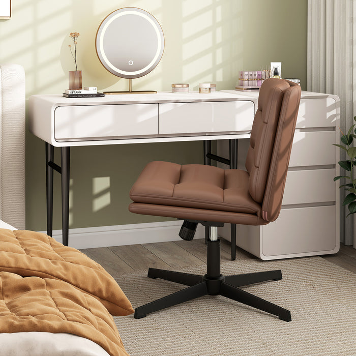 Criss Cross Legged Chair with Adjustable Height for Bedroom-