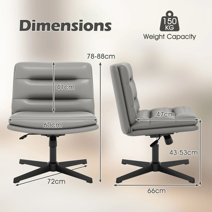 Criss Cross Legged Chair with Adjustable Height for Bedroom-