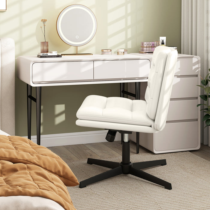 Criss Cross Legged Chair with Adjustable Height for Bedroom-