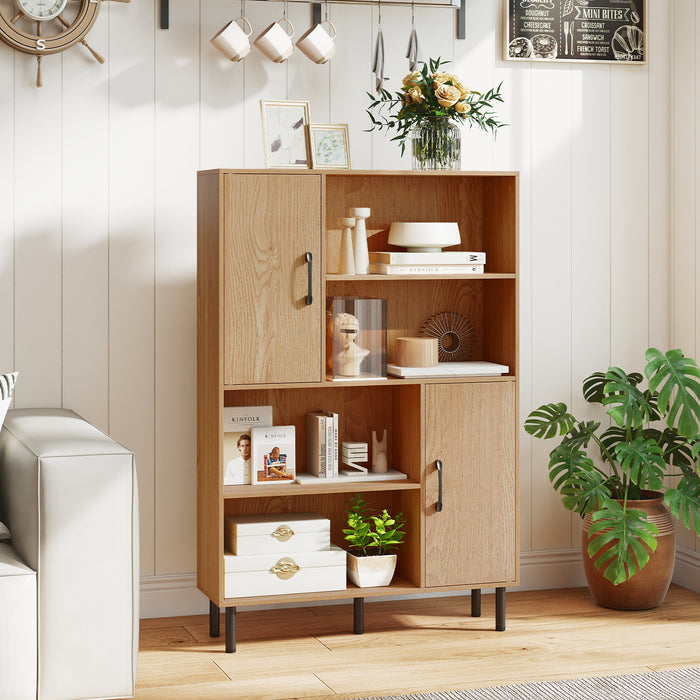 Cube Storage Cabinet with Metal Legs and Anti-topping Kits-