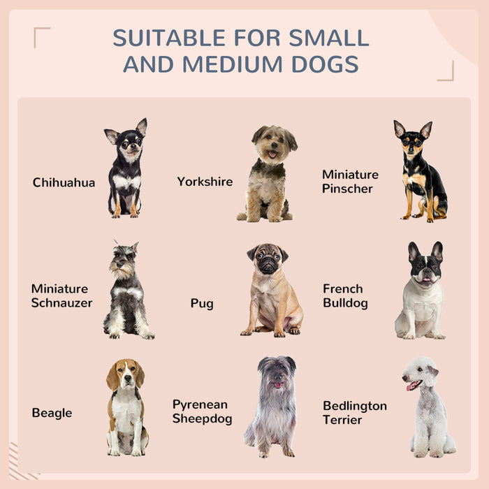 Extendable Rattan Canine Lounge - Water-Resistant Elevated Pet Bed with Removable Cushion - Perfect for Small to Medium Dogs