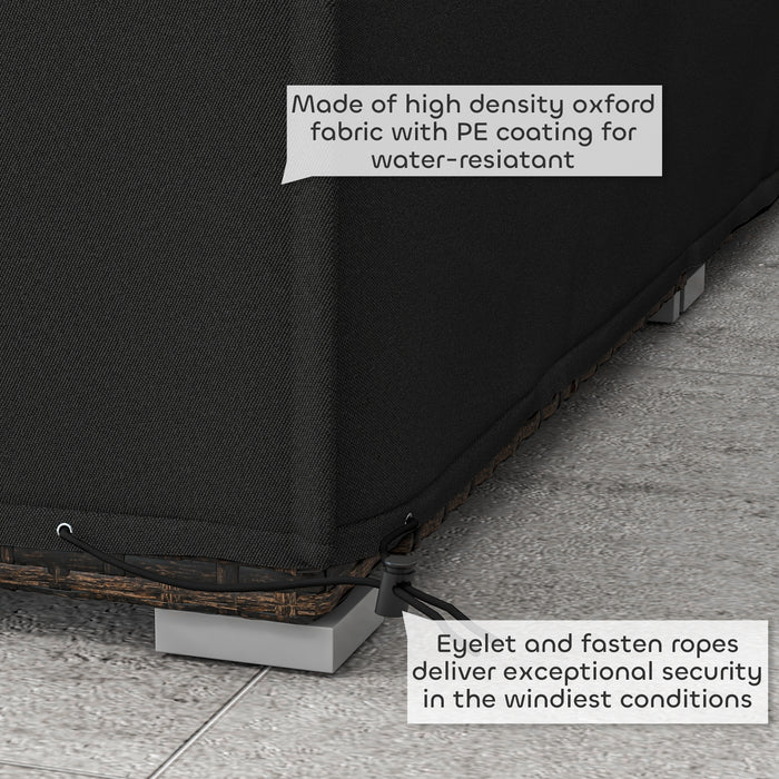 Outsunny 155 x 222cm Waterproof Furniture Cover - Black