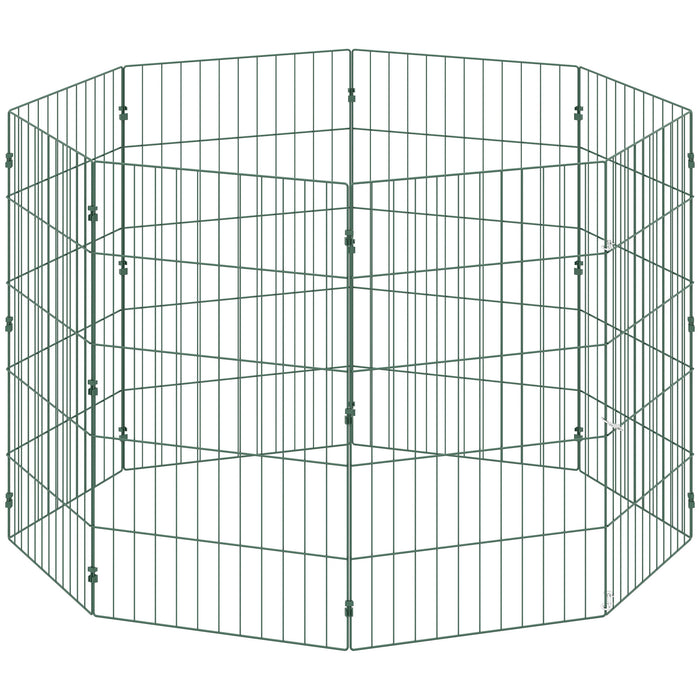 PawHut 8 Panel Pet Playpen for Medium Dogs Indoor Outdoor 80 cm Height