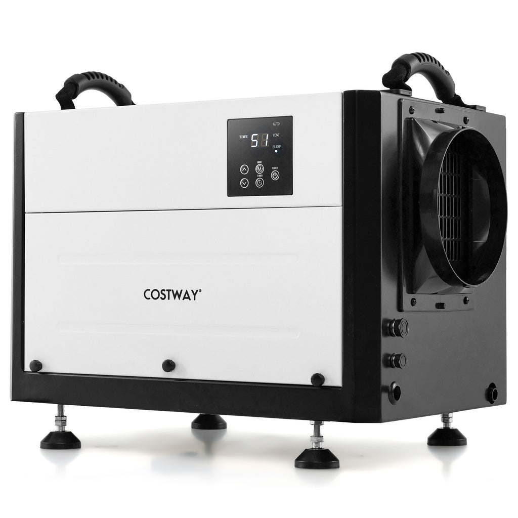 50/70L/Day Crawl Space Dehumidifier with 3 Modes and 24H Timer-Black-
