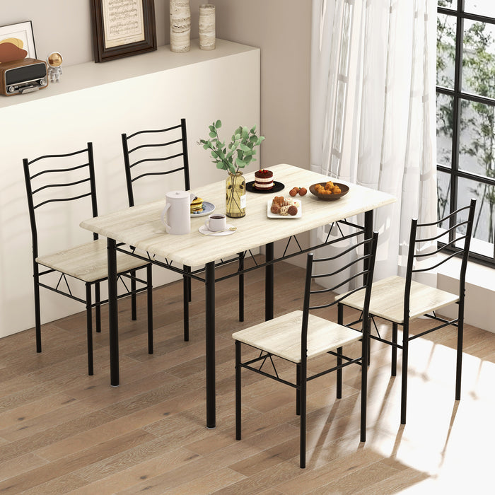 Counter Height Table with Spacious Rectangular Tabletop for Home Restaurant-